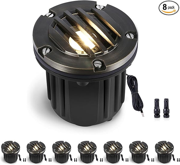 Gardenreet MR16 Well Light - Solid Brass Electric LED Low Voltage Inground Lighting, 12V - Outdoor Path Light | Lumora
