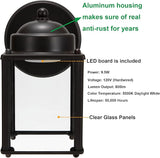 LIT-PaTH Outdoor LED Wall Lantern, Wall Sconce Porch Lighting Fixture, 3000K Warm White, 9.5W 800 Lumen, Aluminum | Lumora