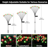 Solar Firefly Lights Outdoor Waterproof; 8 Modes Red and Green Firefly Swaying Solar Garden Lights Stakes for | Lumora
