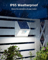 2 Pack Solar Motion Lights Outdoor, Waterproof Fence Lights Solar Powered with 3 Lighting Mode, Cold White LED Step | Lumora