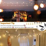 120W(Max) Remote Dimmer Timer Function Plug in for All Outdoor String Lights, Patio Lights, Led Lamp, Lamp in 100FT | Lumora