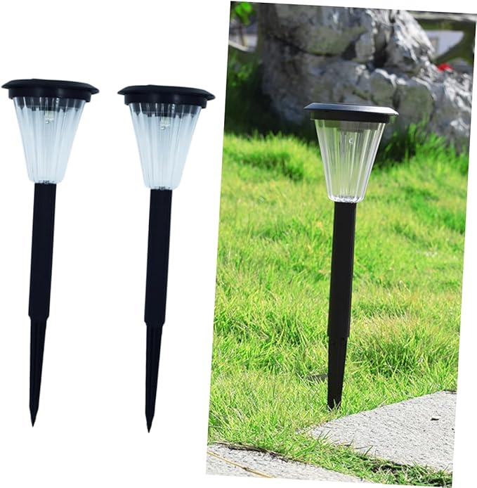 Angoily 6pcs Solar Walkway Lights Outdoor Led Landscape Garden Lights for Pathway Garden Patio Fence Pool Event Corrosion-Resistant