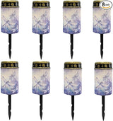Dragonfly Horse Solar Lanterns Outdoor Waterproof,Solar Lights Purple Gift for Men Women LED Decor Light for | Lumora