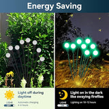 Solar Garden Lights Outdoor Waterproof, 2 Pack 16 LED Swaying Light Firefly Light Outdoor Decor Lights for Pathway | Lumora