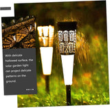UPKOCH 6pcs Solar Pathway Stake Lights Outdoor Garden Lamp Warm Lighting for Driveway Lawn and Patio Decor | Lumora