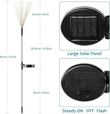 JJGoo Solar Firework Lights, 2 Pack 120 LEDs 2 Lighting Modes Solar Garden Lights Outdoor Waterproof for Yard Patio | Lumora