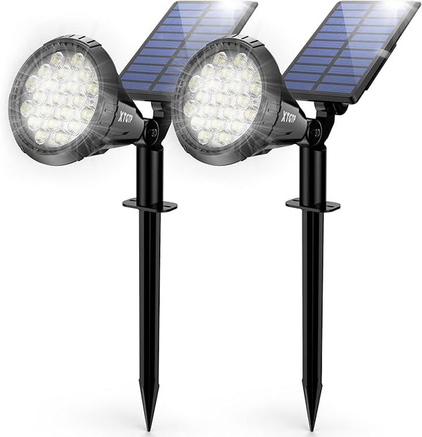 Solar Spot Lights Outdoor, 21 LEDs Solar Outdoor Lights Auto On/Off with 3 Modes, IP67 Waterproof Yard Spotlight | Lumora