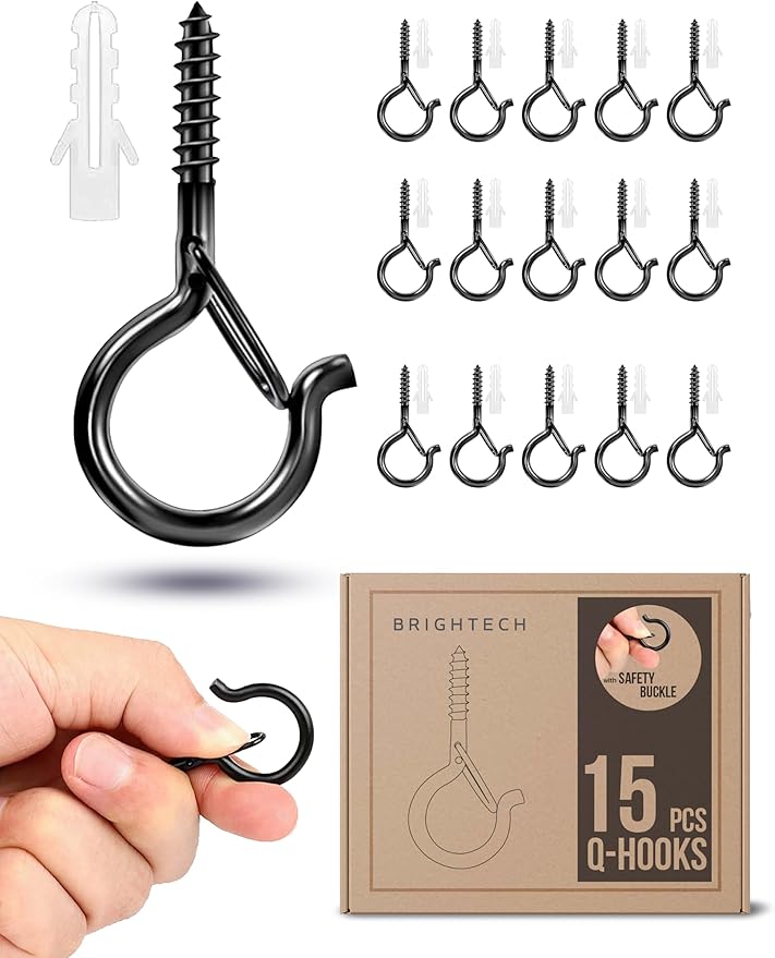 Brightech Bundle: 15 Hooks Ambience Pro Solar Powered Outdoor String Lights - Commercial Grade Patio Lights with 27 | Lumora