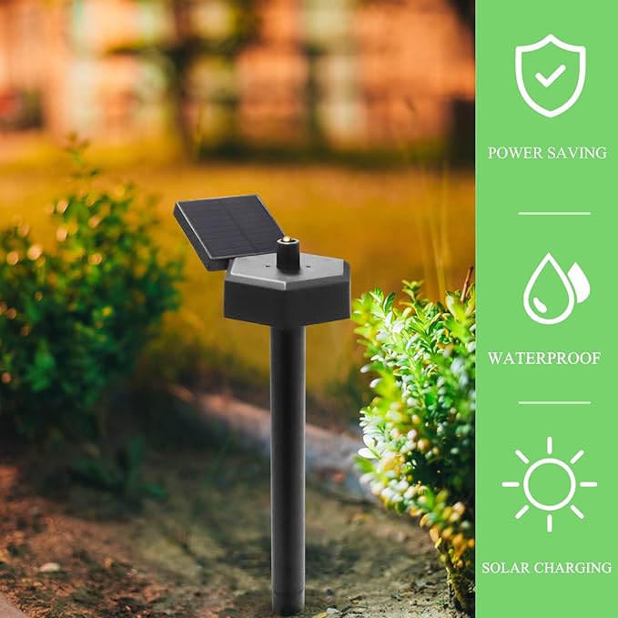 Solar Ground Plug Garden Decoration Accessory for Solar Pathway Lights, Ip55 Waterproof LED Landscape Lighting | Lumora