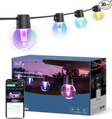 eufy Outdoor String Lights E10, 96ft with 30 Smart RGBWW LED Bulbs, Endless AI Light Themes for Christmas | Lumora