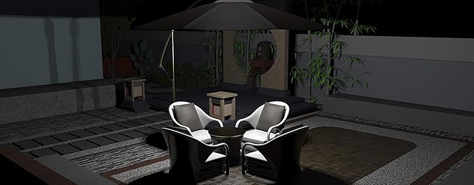 Umbrella Light, Magictec 44 LED Patio Umbrella Cordless Lights with 3 Lighting Modes Operated by 4 AA Battery (NOT Include) for Patio Umbrellas Camping Tents or Outdoor Use