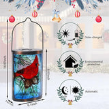 MUMTOP Hanging Solar Lanterns Outdoor Waterproof, Christmas Lantern Cardinal Solar Lights Outdoor Decorative Solar | Lumora