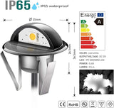 LED Stair Light Low Voltage Waterproof IP65 Outdoor 1-2/5" Recessed Wood LED Deck Lighting Yard Garden Patio Step | Lumora