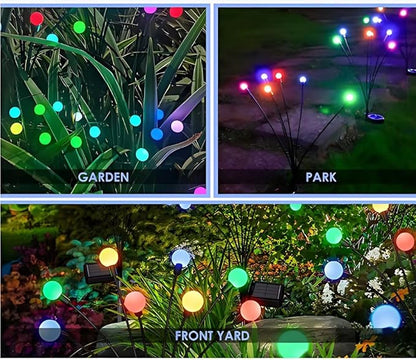 LED Solar Garden Lamp: Magical and Long-Lasting Outdoor Colors (6, White Ligth)