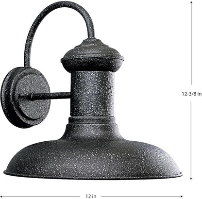 Progress Lighting P5723-71 Brookside Outdoor, 12-Inch Width x 12-5/16-Inch Height, Black