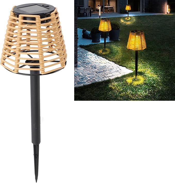 Solar Stake Light, Waterproof Decorative Woven Landscape Lamp, Solar Pathway Lights Outdoor Solar Lights Waterproof for Garden Lawn Walkway Courtyard