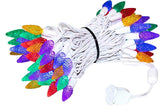 Novelty Lights 24FT 70 LED C6 Christmas String Lights, Outdoor Commercial Grade Tree Decorations, Permanent LED | Lumora