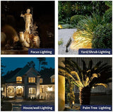 Gardenreet Spotlight Low Voltage LED - 12V Outdoor Ground Spot Light Fixture, Weather Proof Brass Landscape Lights | Lumora