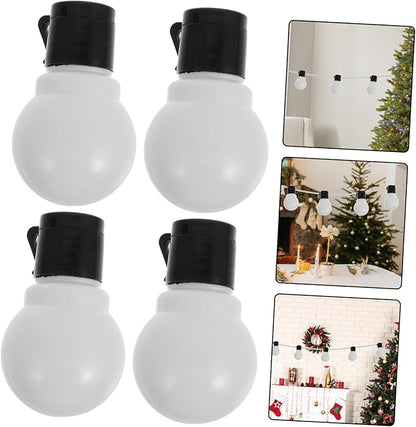 Happyyami 20pcs Globe Light Bulb Replacements for String Lights Empty Pendant Decoration for Party Wedding Sturdy Impact Resistant Design