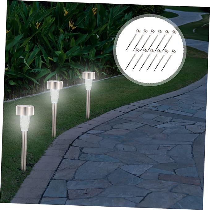 VICASKY 12pcs Solar Powered Landscape Lights for Pathway Solar Lawn Lights Easy to Install Garden Decor