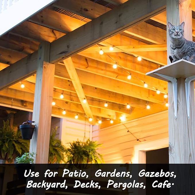 Banord 100FT G40 Globe String Lights, 2700K LED Outdoor Patio Lights String with 50 Dimmable Shatterproof Bulbs | Lumora