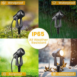 Low Voltage Landscape Lighting,10 Pack Outdoor LED Landscape Spotlights with Transformer 27V Garden Lights Pathway | Lumora
