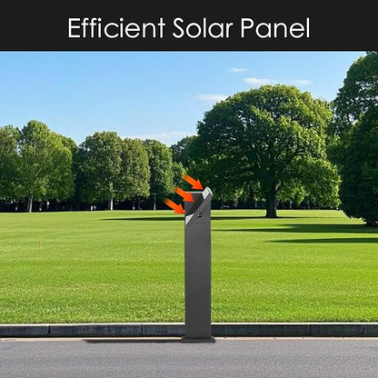Solar Pathway Lights Outdoor with Motion Sensor - 375 Lumen IP65 Waterproof Path Lights for Driveway, 120° Adjustable Head & 3 Modes, 31.5" Tall Dusk-to-Dawn Landscape Lighting (CRI90+)