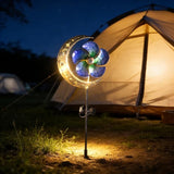 Solar Moon Windmill Decorative Garden Light - Metal Stake Windmill with Glass Ball LED, Outdoor Lawn Lamp for Yard | Lumora