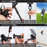 SUNLONG Solar Lights Outdoor Waterproof Spot Lights Dusk to Dawn Warm White Spotlight Landscaping Wall Lights for | Lumora