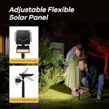 Consciot Warm White Solar Spot Lights Outdoor,Dusk-to-Dawn 600LM 360°Adjustable Solar Landscape Spotlights with | Lumora