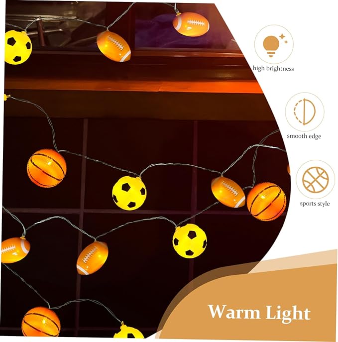 Led Sports String Light Lights Battery Operated Outdoor Decorative Lighting for Camping Parties and Sports Events for Atmosphere