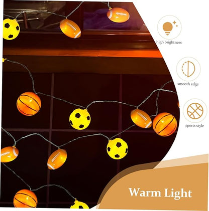 Led Sports String Light Lights Battery Operated Outdoor Decorative Lighting for Camping Parties and Sports Events for Atmosphere