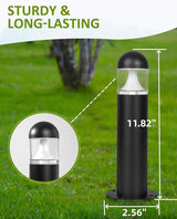2 Pack Low Voltage Landscape Pathway Lights, 12V LED Bollard Light IP67 Waterproof, Outdoor Driveway Walkway Wired | Lumora