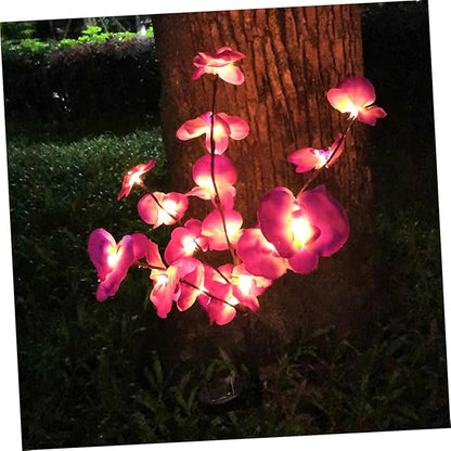 Hemoton 2pcs Solar Ground Plug Lights Outdoor Solar Pathway Lamp Energy-Saving Landscape Garden Light for Driveway Decor