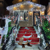 Lainin 3.5M/11ft 96 LED White Linkable Fairy Curtain String Light with 8 Modes Functional Controller for | Lumora
