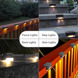 Fohil 16 Pack Solar Fence Lights Outdoor, Solar Step Lights LED Waterproof Patio Decor Solar Powered Deck Light for | Lumora