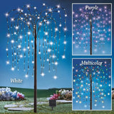 Collections Etc. LED Solar Willow Tree, Outdoor Solar Tree with Colorful Solar-Powered Lights with Adjustable | Lumora