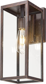 Bestshared Outdoor Wall Sconce, 15 Inch Outdoor Wall Lantern with Clear Glass, Anti-Rust Porch Lights,Weather | Lumora