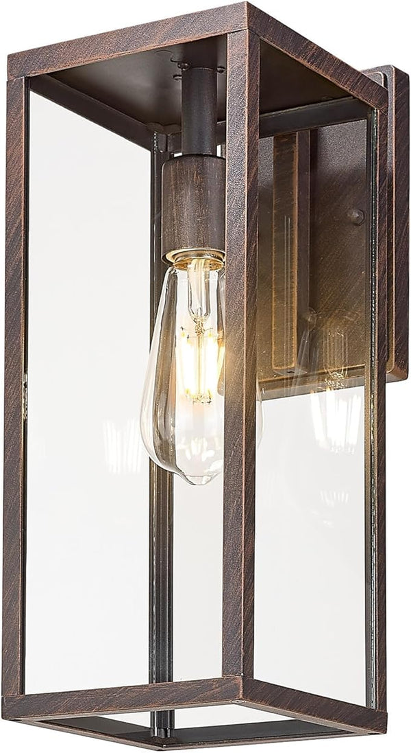 Bestshared Outdoor Wall Sconce, 15 Inch Outdoor Wall Lantern with Clear Glass, Anti-Rust Porch Lights,Weather | Lumora