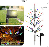 2 Packs Solar Holiday Lights, 80 LED Holiday Decorations Outdoor Solar Garden Lights, Waterproof Strawberry Pathway | Lumora