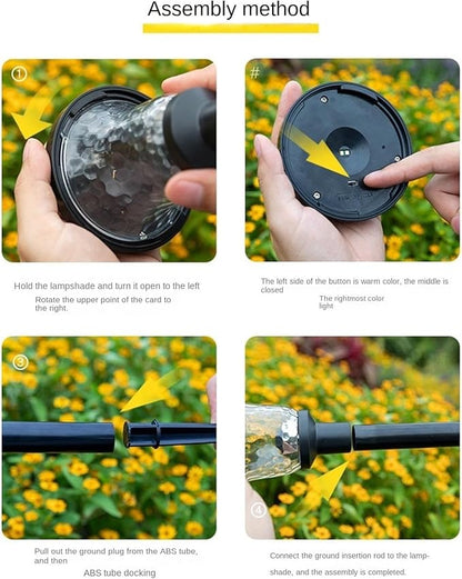 QUQUQ Solar Pathway Lights Bright Solar Path Lights Outside Waterproof Walkway Landscape Light Yard Patio Decor