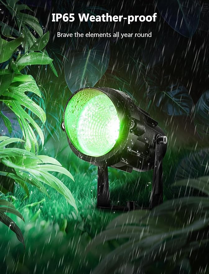12W RGBW Color Changing Landscape Lights - Low Voltage LED Landscape Lighting, Remote Control Spotlight Outdoor | Lumora