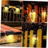1pc Solar Powered Led Stair Light Warm Handrail and Fence Lamp for Outdoor Use Easy Installation Design for Weather | Lumora