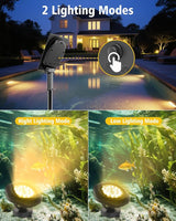 CORESLUX Solar Spot Lights Outdoor Waterproof IP68, 3-in-1 LED Warm Light Solar Landscape Lights, 2 Light Modes | Lumora