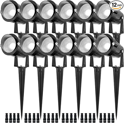 EAGLOD 5W Spot Lights Outdoor 5000K Daylight White Flag Pole Light 12V~24V AC/DC LED Landscape Spotlights, Waterproof Low Voltage Landscape Lighting for Yar (12)