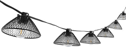 SAFAVIEH Lighting Collection Junia Black 10-Foot LED Outdoor String Lights