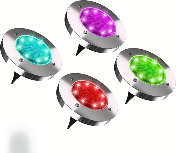 Outdoor Solar Ground Lights, Solar Lawn Lights, Bright and Colorful Solar Lights, Suitable for Paths, Gardens | Lumora