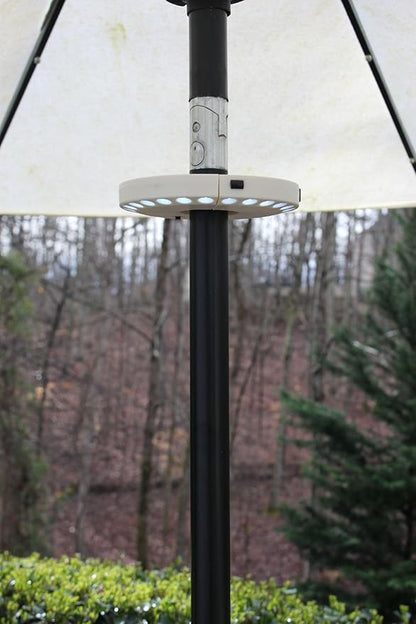 EcoGecko Super Bright LED Umbrella Pole Light, Camping Light, Pool & Patio Light, White