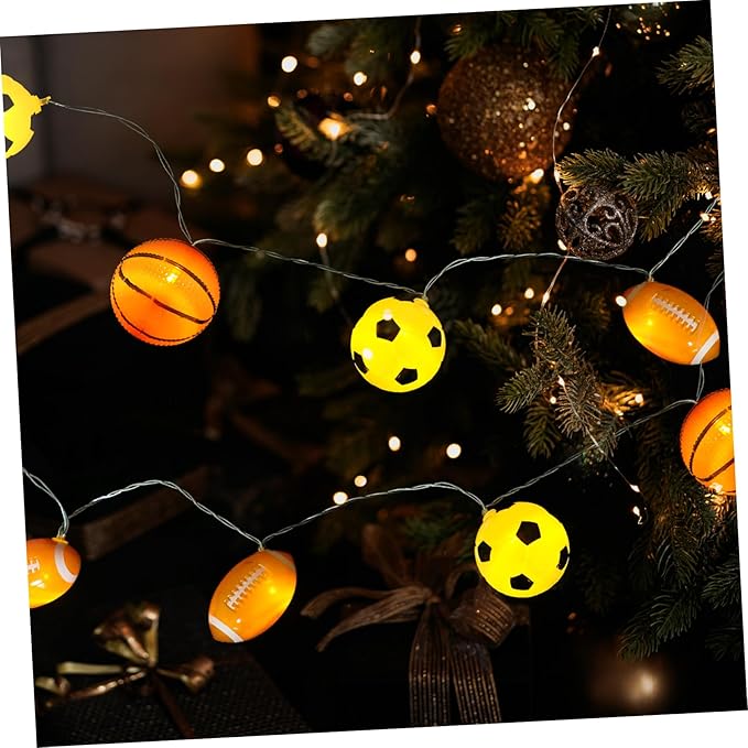 Led Sports String Light Lights Battery Operated Outdoor Decorative Lighting for Camping Parties and Sports Events for Atmosphere