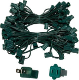 Wintergreen Lighting C9/E17 Light Stringer, 12' Socket Spacing, Outdoor Patio String Light, Fits C9/E17 Size | Lumora